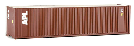 40' Hi-Cube Corrugated Container w/Flat Roof - Assembled -- American President Lines (brown, white)-2