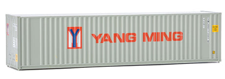 40' Hi-Cube Corrugated Container w/Flat Roof - Assembled -- Yang Ming (gray, red, blue)-2