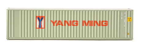 40' Hi-Cube Corrugated Container w/Flat Roof - Assembled -- Yang Ming (gray, red, blue)-3