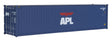 40' Hi Cube Corrugated Side Container - Assembled -- American President Lines (Eagle Logo)-1