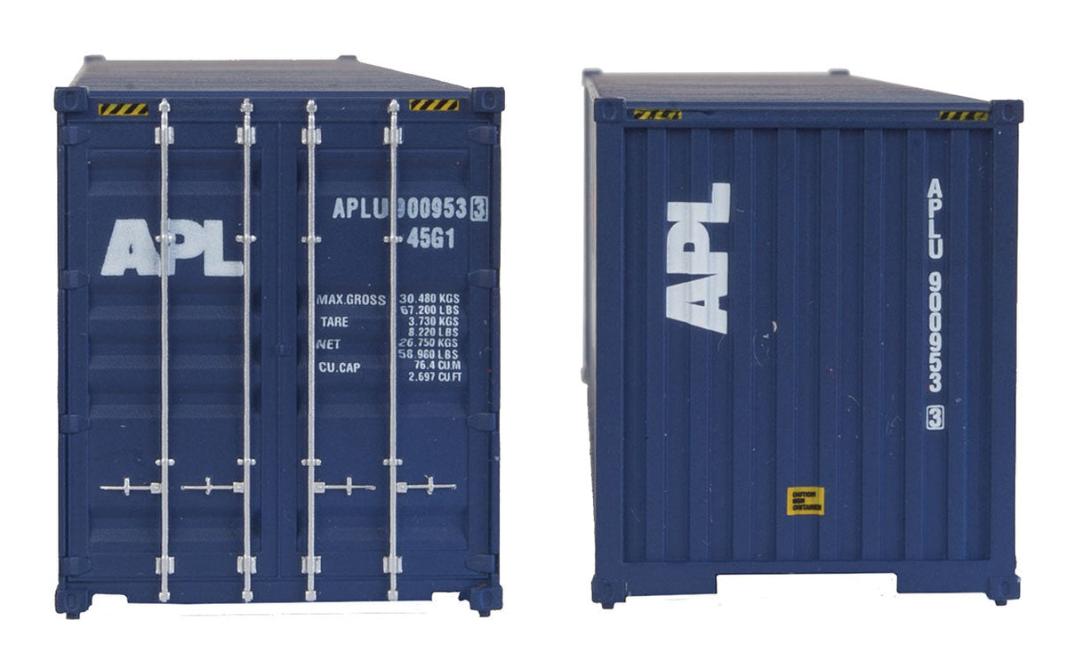 40' Hi Cube Corrugated Side Container - Assembled -- American President Lines (Eagle Logo)-3
