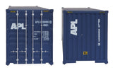 40' Hi Cube Corrugated Side Container - Assembled -- American President Lines (Eagle Logo)-3