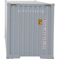 40' Hi Cube Corrugated Side Container - Assembled -- K-Line (grey, red, white)