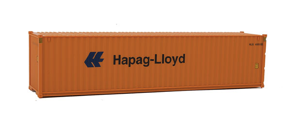 40' Hi Cube Corrugated Side Container - Assembled -- Hapag-Lloyd (orange, blue)-2