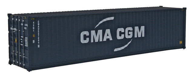 40' Hi Cube Corrugated Side Container - Assembled -- CMA-CGM (New Logo)-1