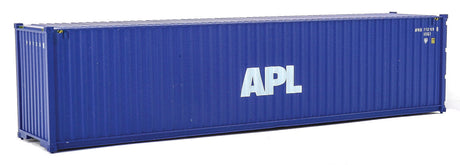 40' Hi-Cube Corrugated-Side Container - Assembled -- American President Lines APL (blue, white)-2