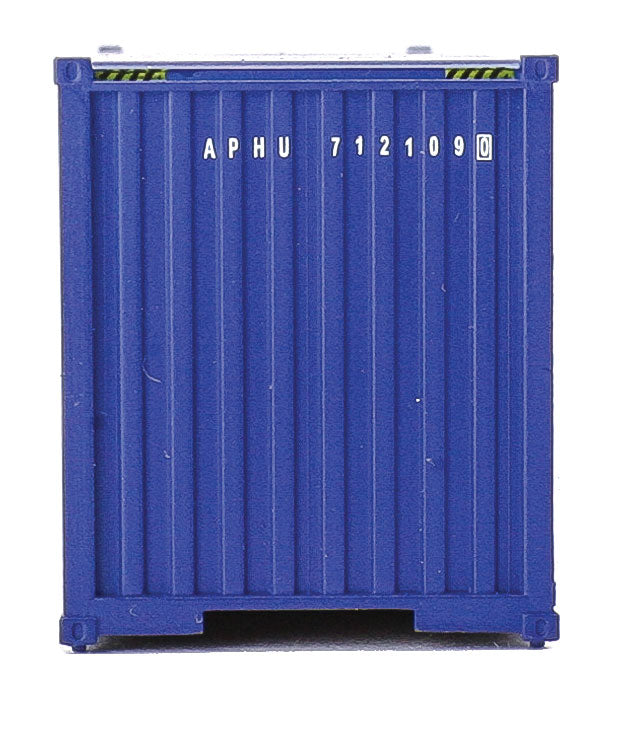 40' Hi-Cube Corrugated-Side Container - Assembled -- American President Lines APL (blue, white)-4