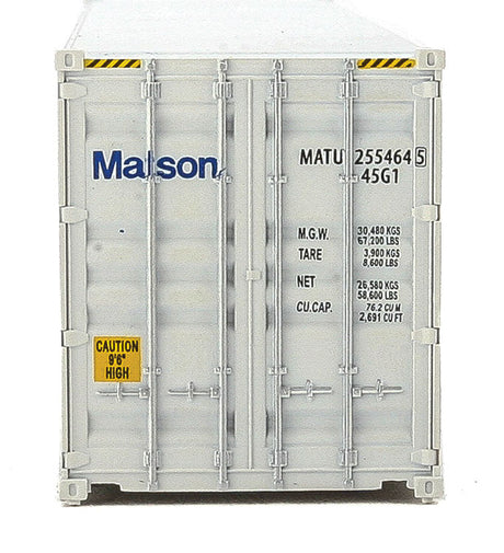 40' Hi-Cube Corrugated-Side Container - Assembled -- Matson (gray, blue)-4