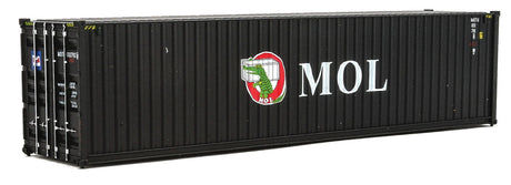 40' Hi-Cube Corrugated-Side Container - Assembled -- Mitsui OSK Lines (black, white, red; Alligator Logo)-1