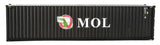 40' Hi-Cube Corrugated-Side Container - Assembled -- Mitsui OSK Lines (black, white, red; Alligator Logo)-3