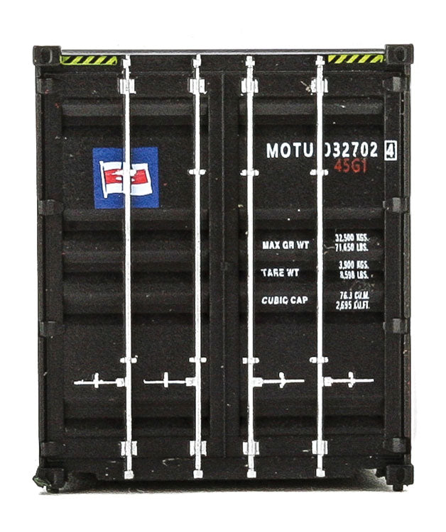 40' Hi-Cube Corrugated-Side Container - Assembled -- Mitsui OSK Lines (black, white, red; Alligator Logo)-4