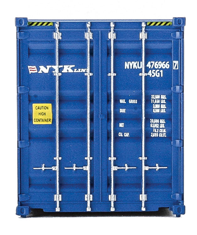 40' Hi-Cube Corrugated-Side Container - Assembled -- NYK Lines (blue, white, red)-4
