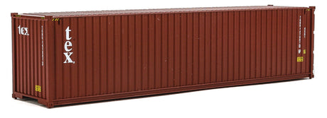 40' Hi-Cube Corrugated-Side Container - Assembled -- TEX (brown, white)-2