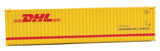 40' Hi-Cube Corrugated-Side Container - Assembled -- DHL (yellow, red)-5