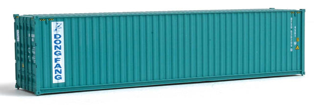 40' Hi-Cube Corrugated-Side Container - Assembled -- Dong Fang (green, white)-1