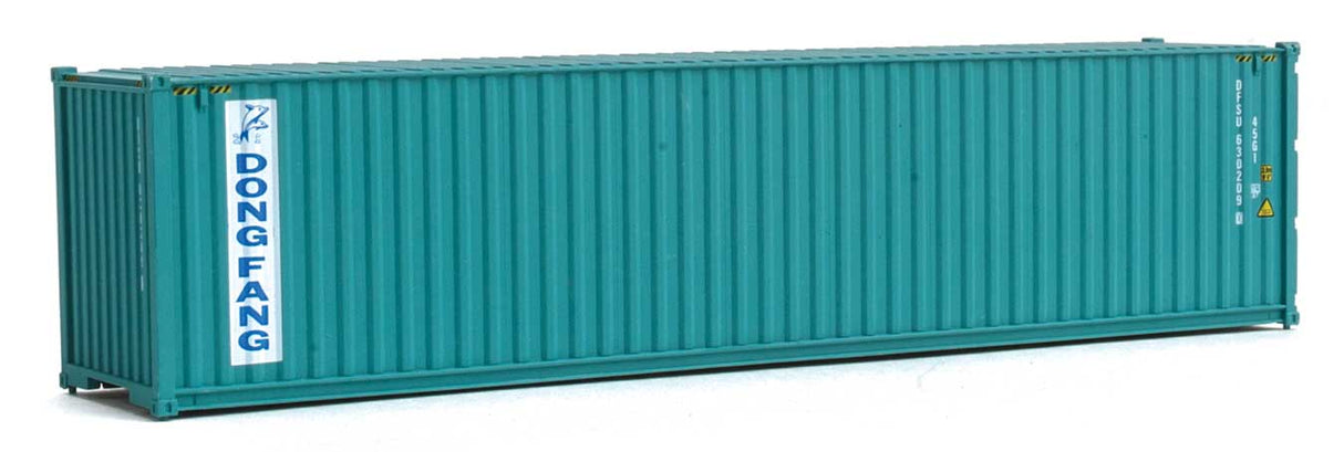 40' Hi-Cube Corrugated-Side Container - Assembled -- Dong Fang (green, white)-2