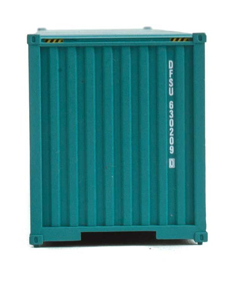 40' Hi-Cube Corrugated-Side Container - Assembled -- Dong Fang (green, white)-4