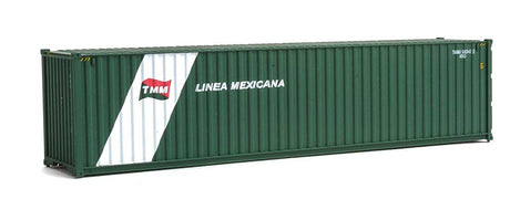 40' Hi-Cube Corrugated-Side Container - Assembled -- Linea Mexicana (green, white)-2