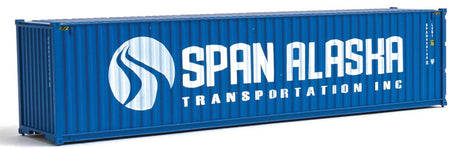 40' Hi-Cube Corrugated-Side Container - Assembled -- Span Alaska (blue, white)-2