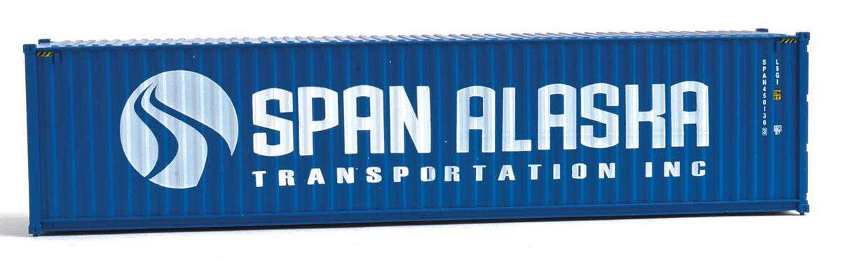 40' Hi-Cube Corrugated-Side Container - Assembled -- Span Alaska (blue, white)-5