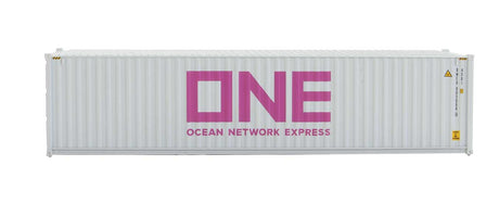 40' Hi-Cube Corrugated-Side Container - Assembled -- Ocean Network Express - ONE (white, magenta)-5