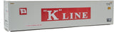 40' Hi Cube Smooth Side Reefer Container - Assembled -- K-Line (grey, red, white)-2