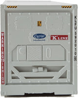 40' Hi Cube Smooth Side Reefer Container - Assembled -- K-Line (grey, red, white)-4