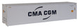 40' Hi Cube Smooth Side Reefer Container - Assembled -- CMA-CGM-1
