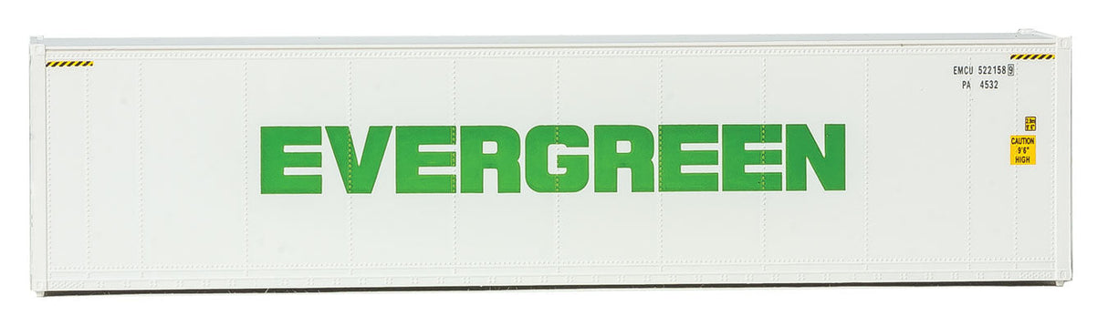 40' Hi-Cube Smooth-Side Reefer Container - Assembled -- Evergreen (white, green)-3