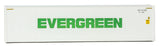 40' Hi-Cube Smooth-Side Reefer Container - Assembled -- Evergreen (white, green)-3