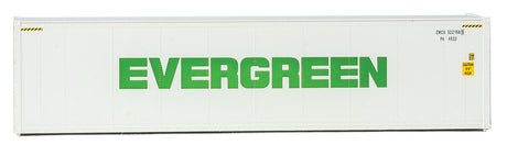 40' Hi-Cube Smooth-Side Reefer Container - Assembled -- Evergreen (white, green)-3