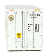 40' Hi-Cube Smooth-Side Reefer Container - Assembled -- Evergreen (white, green)-4