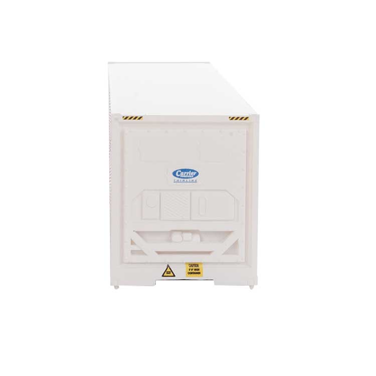 40' Hi-Cube Smooth-Side Reefer Container - Assembled -- Ocean Network Express - ONE (white, magenta)-4