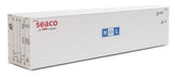 40' Hi-Cube Smooth-Side Reefer Container - Assembled -- Mitsui Overseas Lines - SEACO/MOL (white, blue, red)-1