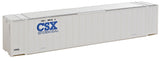 48' Ribbed Side Container - Assembled -- CSX Intermodal (white, blue)-1
