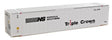 48' Ribbed Side Container - Assembled -- Norfolk Southern/Triple Crown (white, black, red)-1