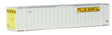 48' Ribbed-Side Container - Assembled -- J.B. Hunt (white, yellow, black)-1