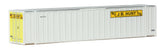 48' Ribbed-Side Container - Assembled -- J.B. Hunt (white, yellow, black)-1