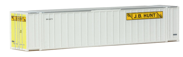 48' Ribbed-Side Container - Assembled -- J.B. Hunt (white, yellow, black)-1