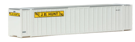 48' Ribbed-Side Container - Assembled -- J.B. Hunt (white, yellow, black)-2