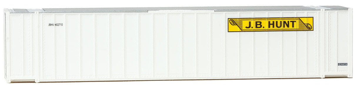 48' Ribbed-Side Container - Assembled -- J.B. Hunt (white, yellow, black)-3