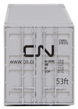 53' Singamas Corrugated Side Container - Ready to Run -- Canadian National (white, black, green)-3