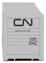 53' Singamas Corrugated Side Container - Ready to Run -- Canadian National (white, black, green)-4