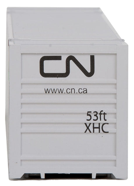 53' Singamas Corrugated Side Container - Ready to Run -- Canadian National (white, black, green)-4