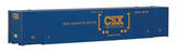 53' Singamas Corrugated Side Container - Ready to Run -- CSX Transportation (blue, yellow; Boxcar Logo)-2