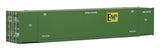 53' Singamas Corrugated Side Container - Ready to Run -- EMP (green, yellow)-1