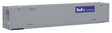 53' Singamas Corrugated Side Container - Ready to Run -- FedEx MultiModal (gray, purple)-1