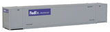 53' Singamas Corrugated Side Container - Ready to Run -- FedEx MultiModal (gray, purple)-2