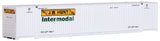 53' Singamas Corrugated Side Container - Ready to Run -- J.B. Hunt Intermodal (white, yellow, green)-2