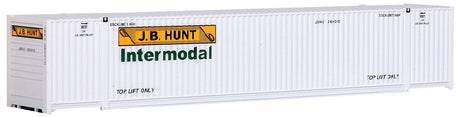 53' Singamas Corrugated Side Container - Ready to Run -- J.B. Hunt Intermodal (white, yellow, green)-2
